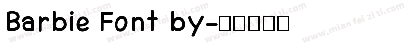 Barbie Font by字体转换